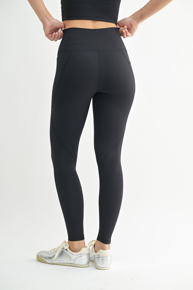 Kyla Soft Ribbed High Waist Leggings