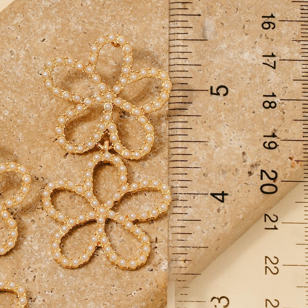 Renee Pearl Flower Earrings