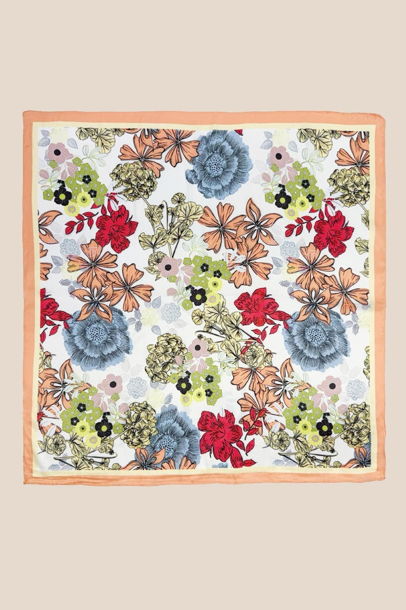 Lauri Floral Print Bandana Scarf