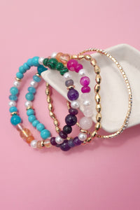 Emryn Multicolored Beaded Bracelet