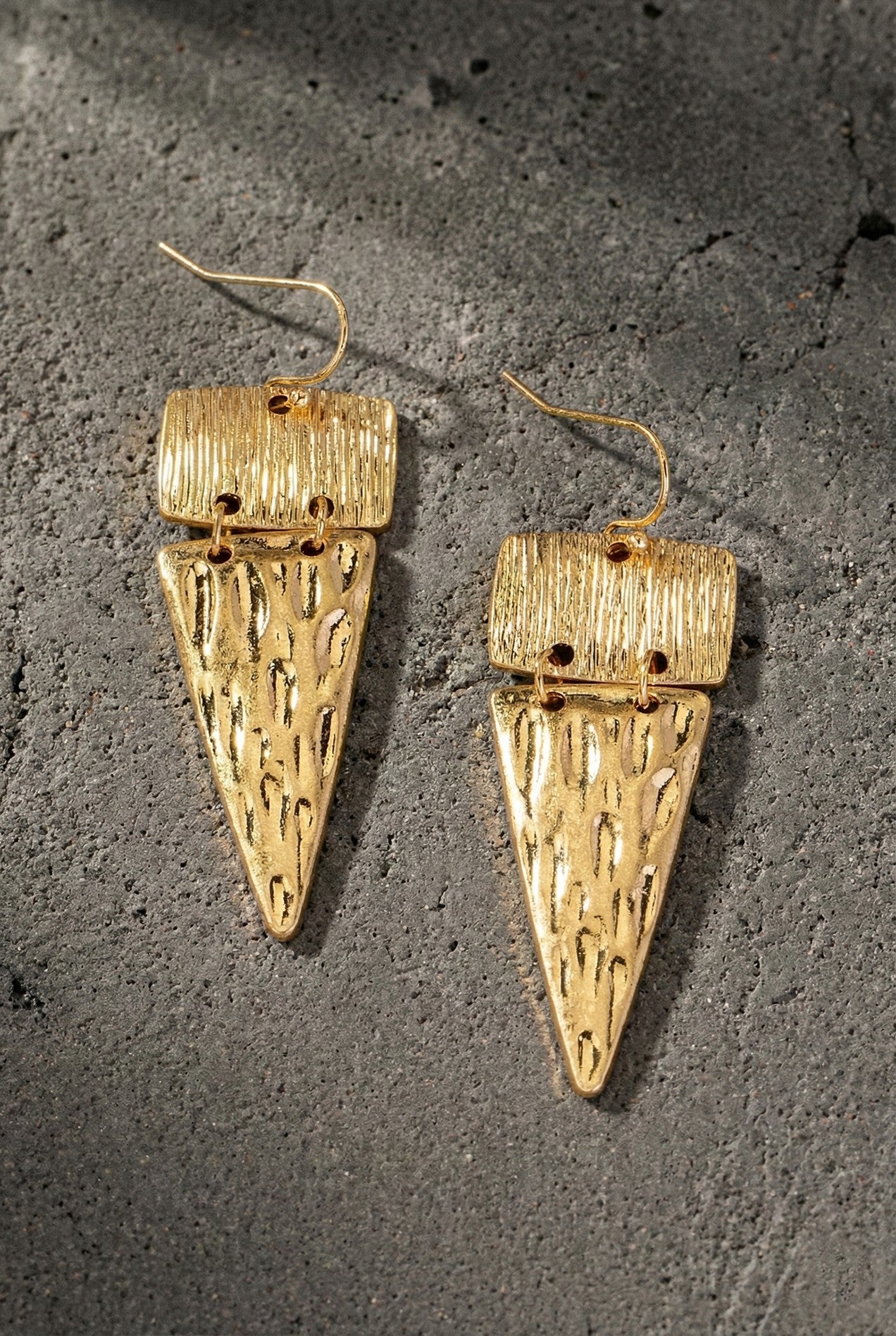 Russel Textured Drop Earrings