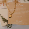 Dear Heart | Good News Mini Tag Necklace