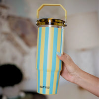 Quentin Striped Top Handle Tumbler