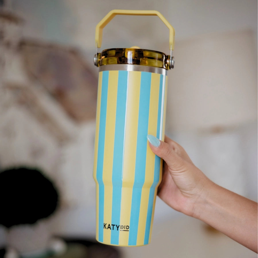 Quentin Striped Top Handle Tumbler