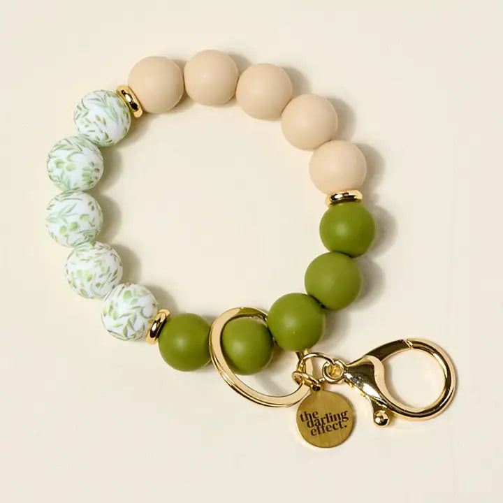 Olive Keychain Wristlet