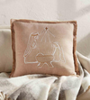 Mud Pie Classic Gold Printed Nativity Pillow