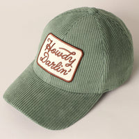 Howdy Darlin' Corduroy Cap