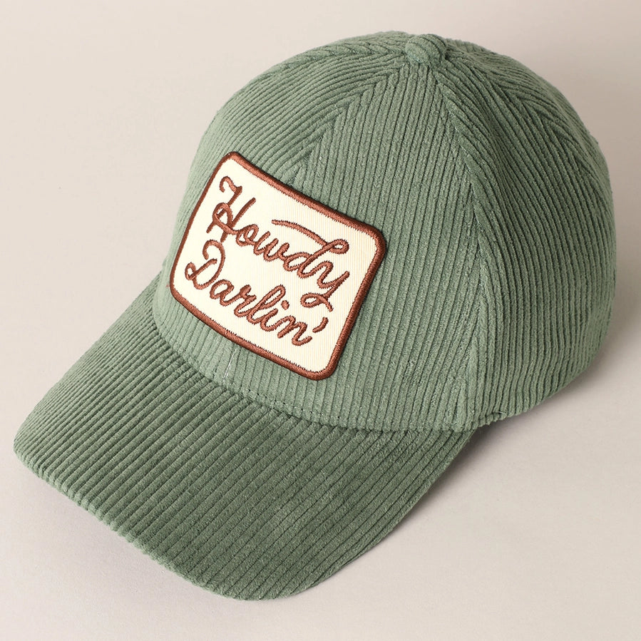 Howdy Darlin' Corduroy Cap