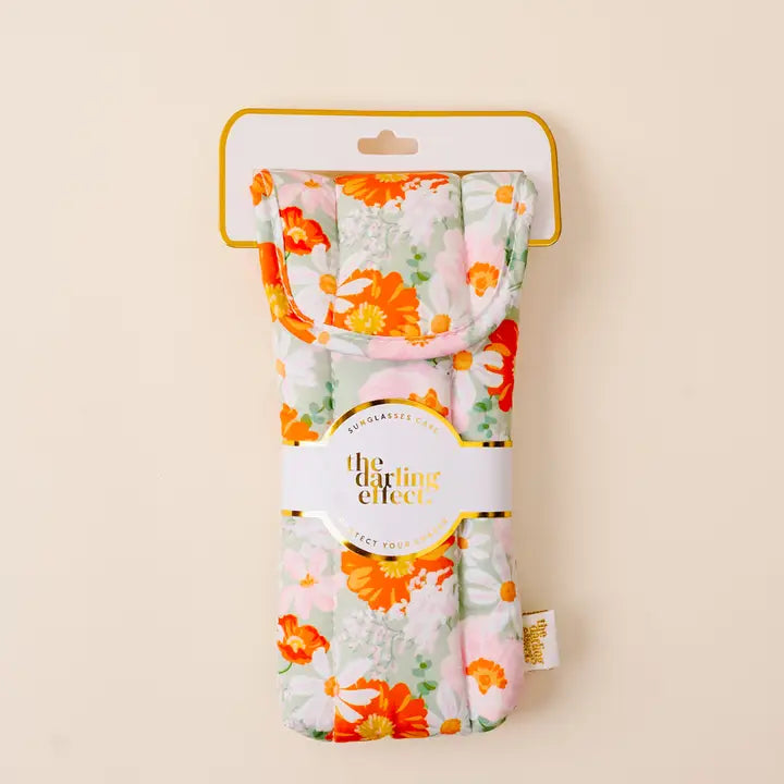 Quilted Sunglass Case | Sage Bouquet