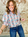 THML Brinkley Floral Print Top