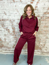 Crimson Sweatpant Set