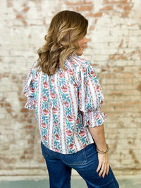 THML Brinkley Floral Print Top