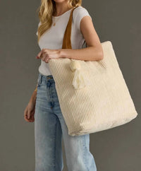 Kylee Corduroy Tote