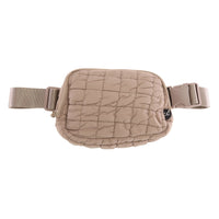 C.C. Quilted Puffer Belt Bag