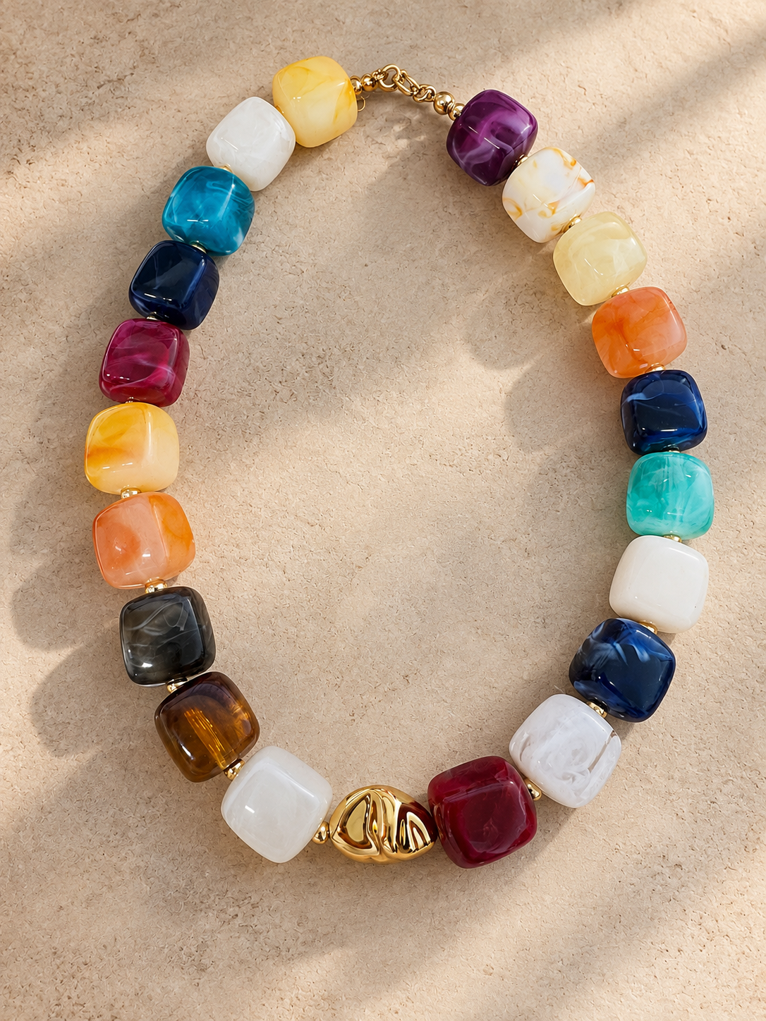 Color Me Happy Beaded Necklace