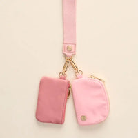 Dynamic Duo Pouch Wristlet | Rose