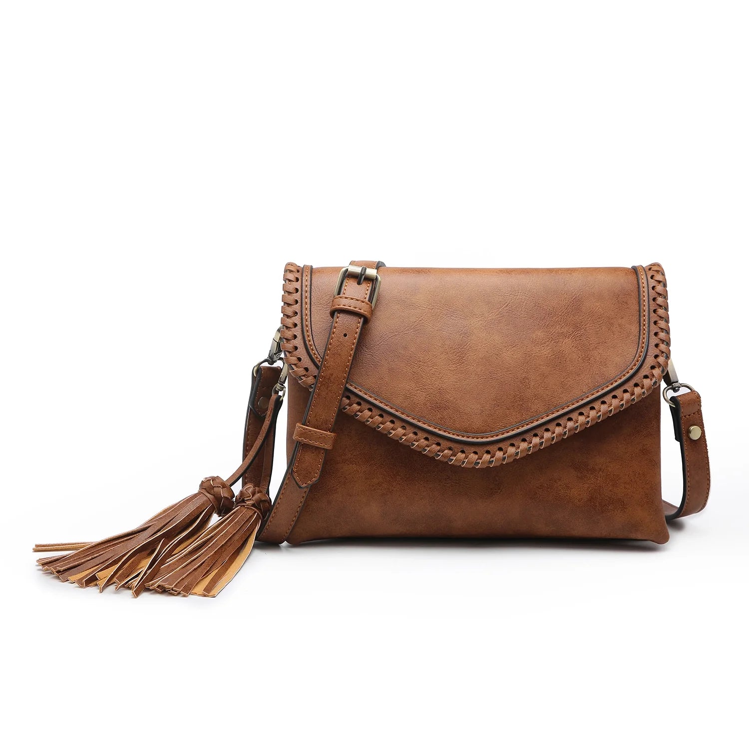 Brown Sloane Flapover Crossbody