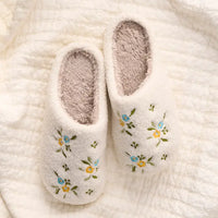 Mariza Fuzzy Floral Slippers