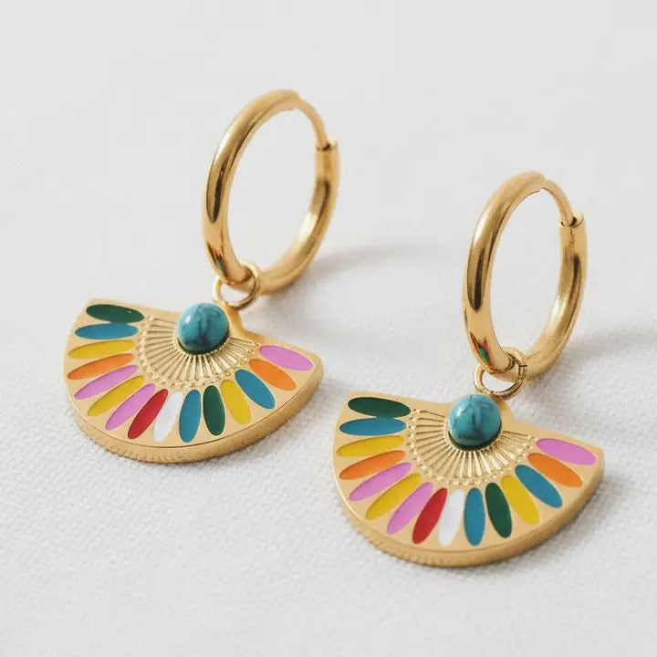 Asya Fan Earrings