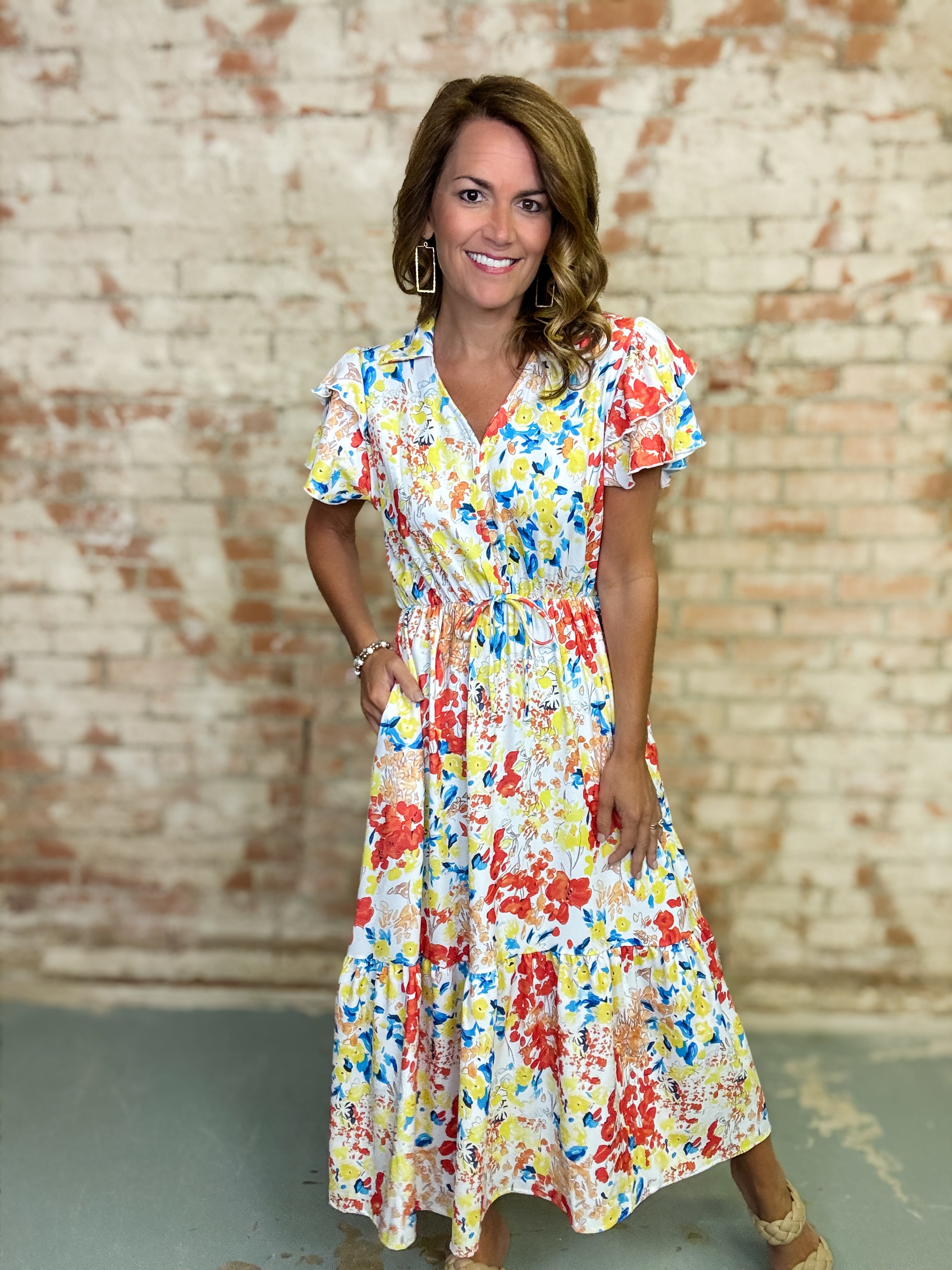 Frances Floral Midi Dress