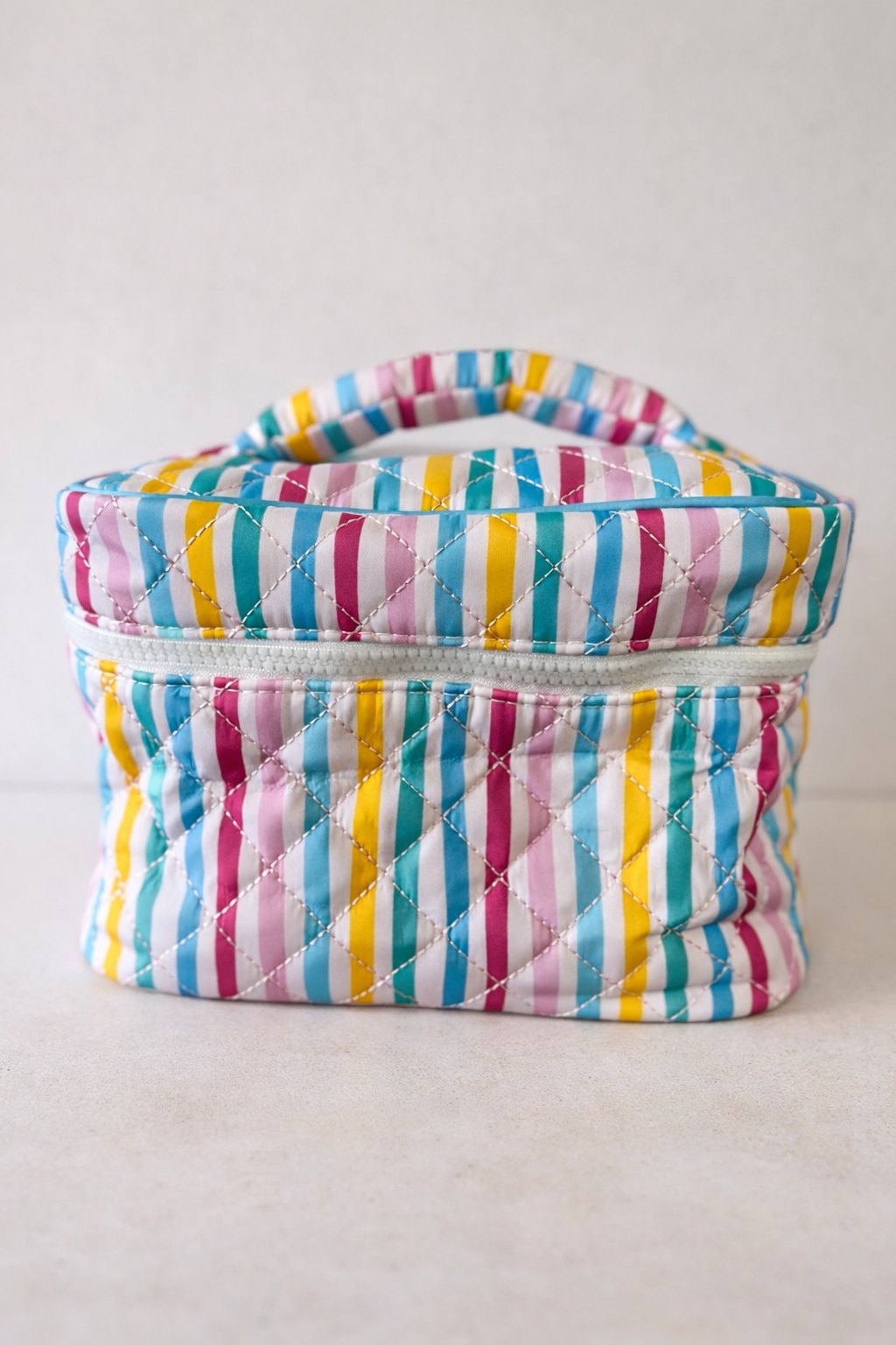 Sandra Striped Cosmetic Bag
