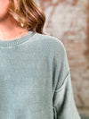 Jolene Mineral Washed Sweater Top