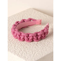 Braided Pink Headband