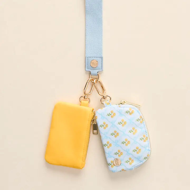 Dynamic Duo Pouch Wristlet | Marigold Blue