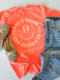 Good Day Tee Neon Orange | Dear Heart