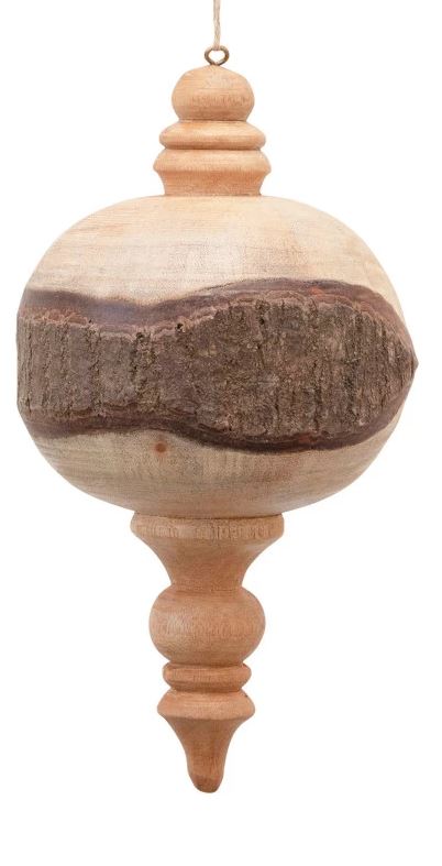 Mahogany Wood Finial Ornaments