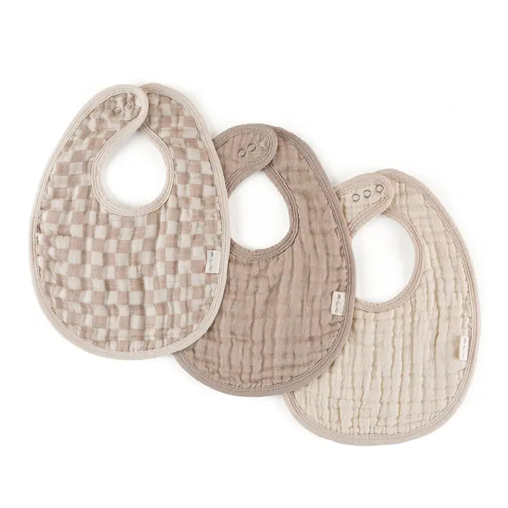 Checkered Baby Bibs