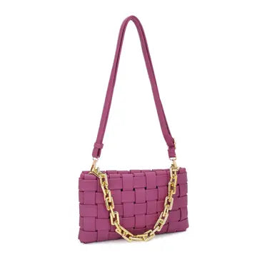 Kylie Chic Weave Crossbody Bag