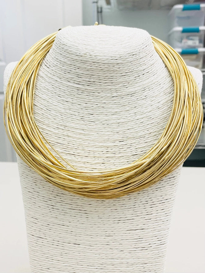 Aria Gold Strand Necklace