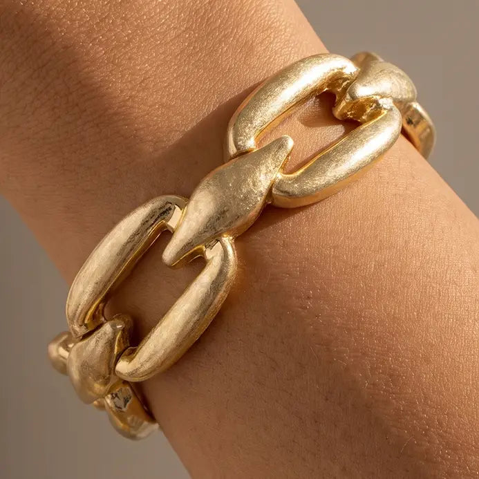 Rexford Matte Oval Link Bracelet