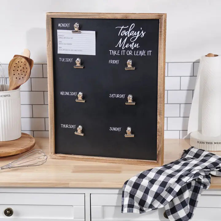 Today's Menu Box Sign