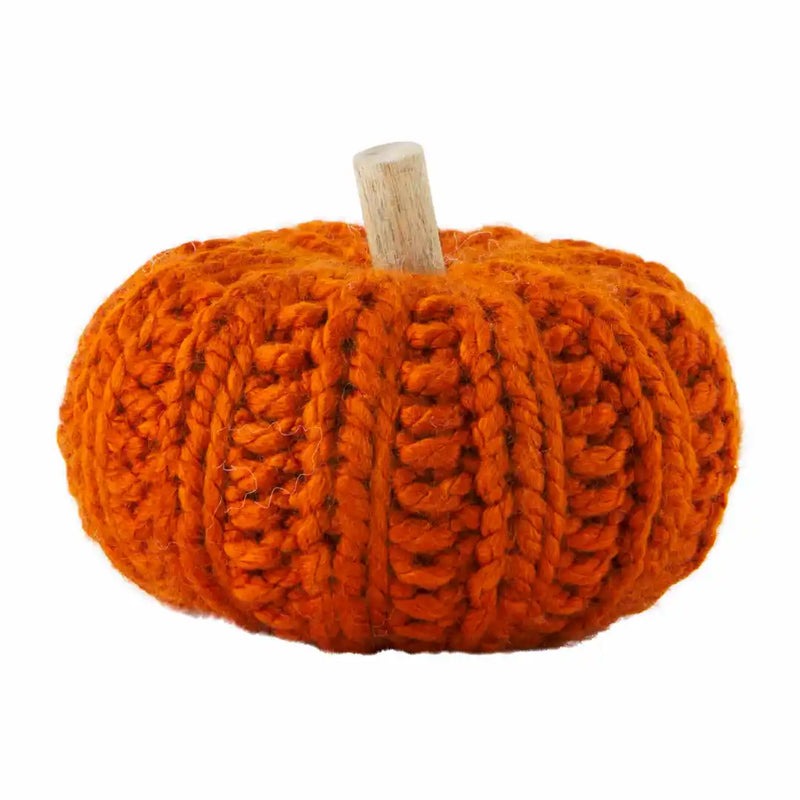 Mud Pie Crochet Pumpkin