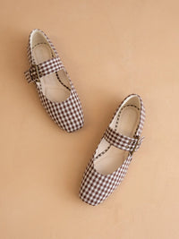 Bruno Gingham Ballet Flats