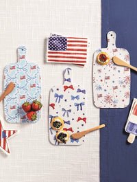 Mud Pie Americana Melamine Board & Napkin Set