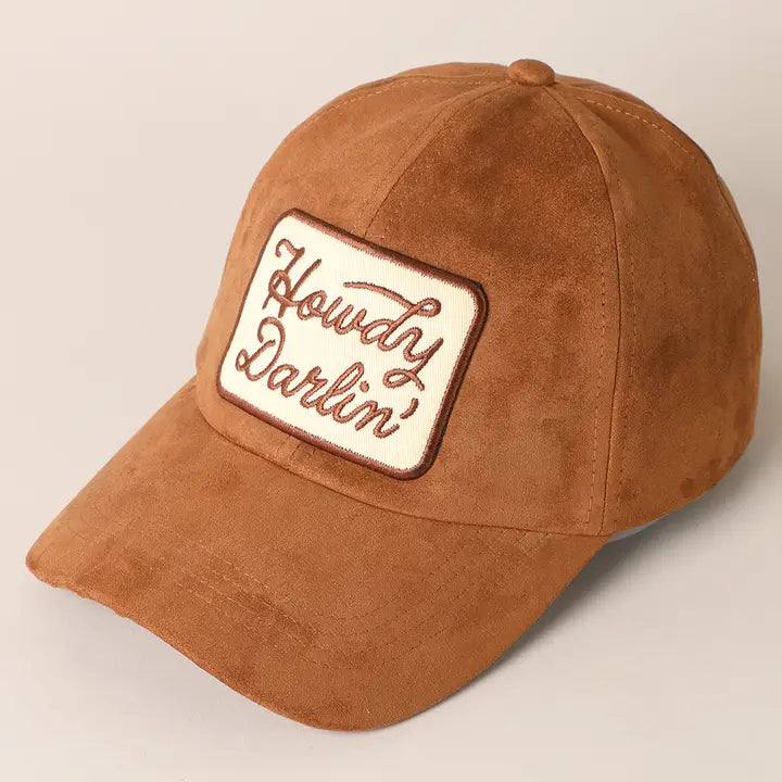 Howdy Darlin Suede Cap