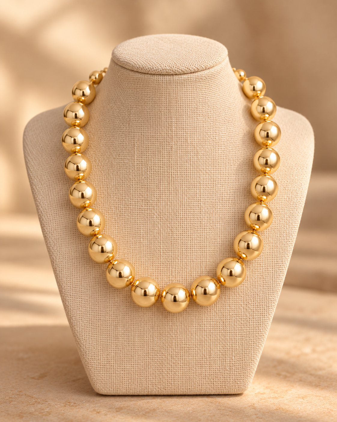 Gold Marjorie Beaded Necklace