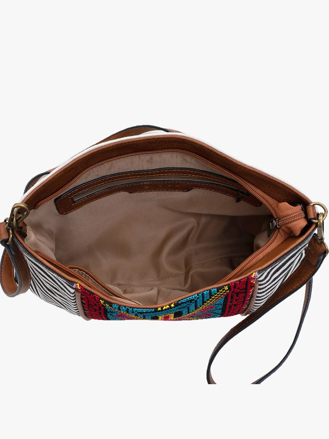 Aztec Embroidered Crossbody
