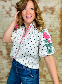 THML Renee Polka Dot Top