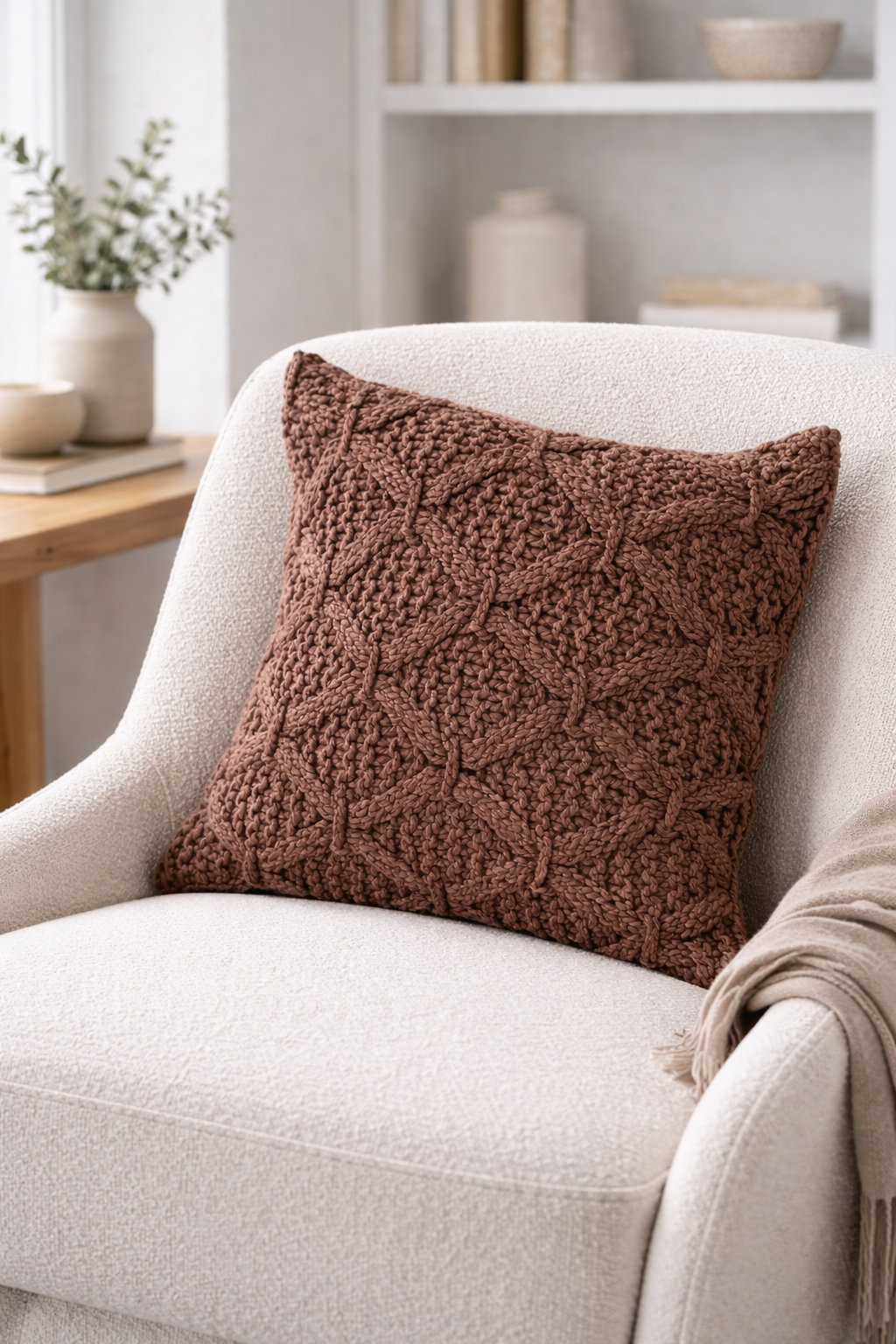 Diamond Pattern Throw Pillow