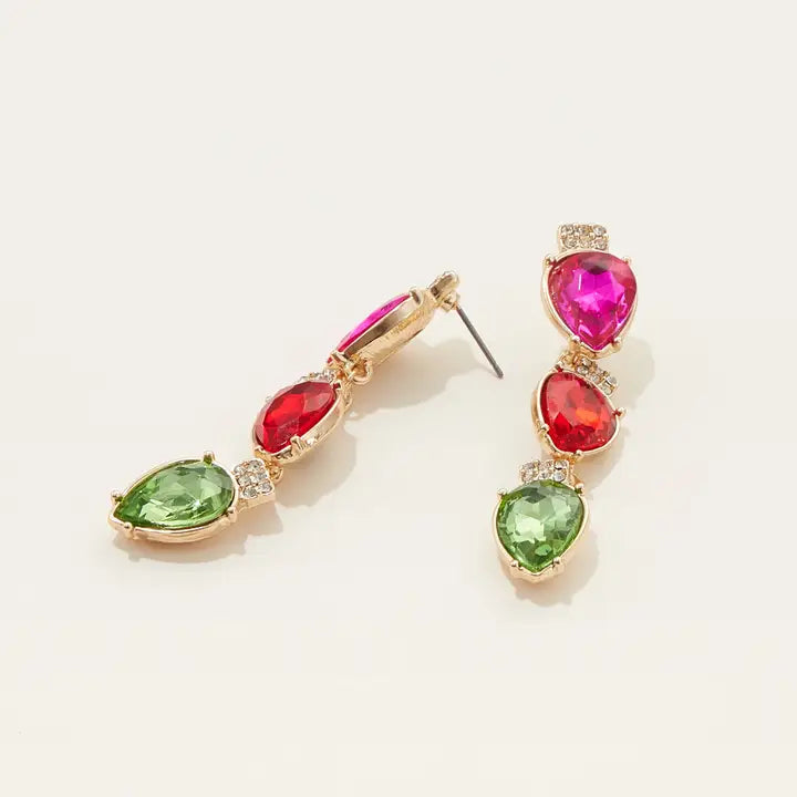 Festive Gems Bulb Drop Earrings