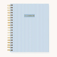 Blue Stripes Undated Planner