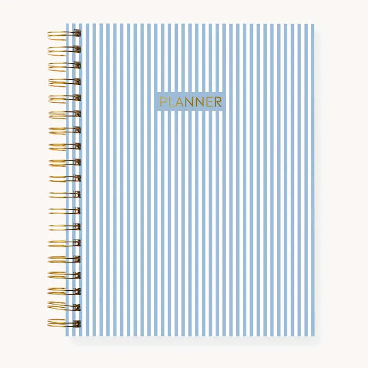 Blue Stripes Undated Planner