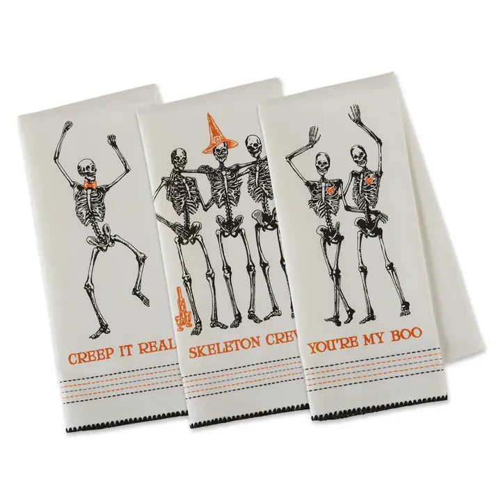 Skeleton Printed Dishtowel