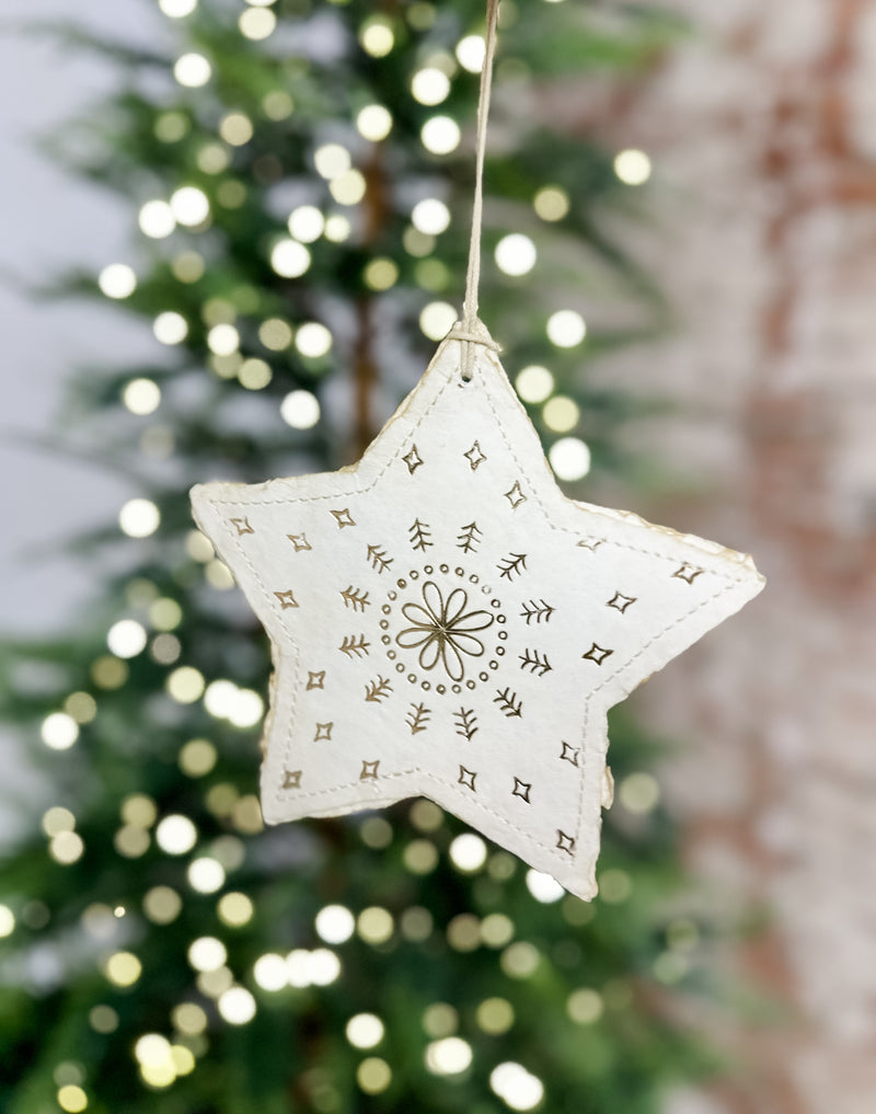 Handmade Paper Star Ornament/Gift Topper - FINAL SALE