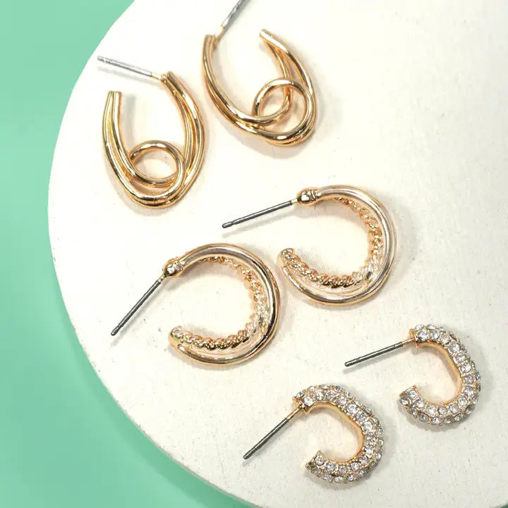 Bellaire Trio Earring Set