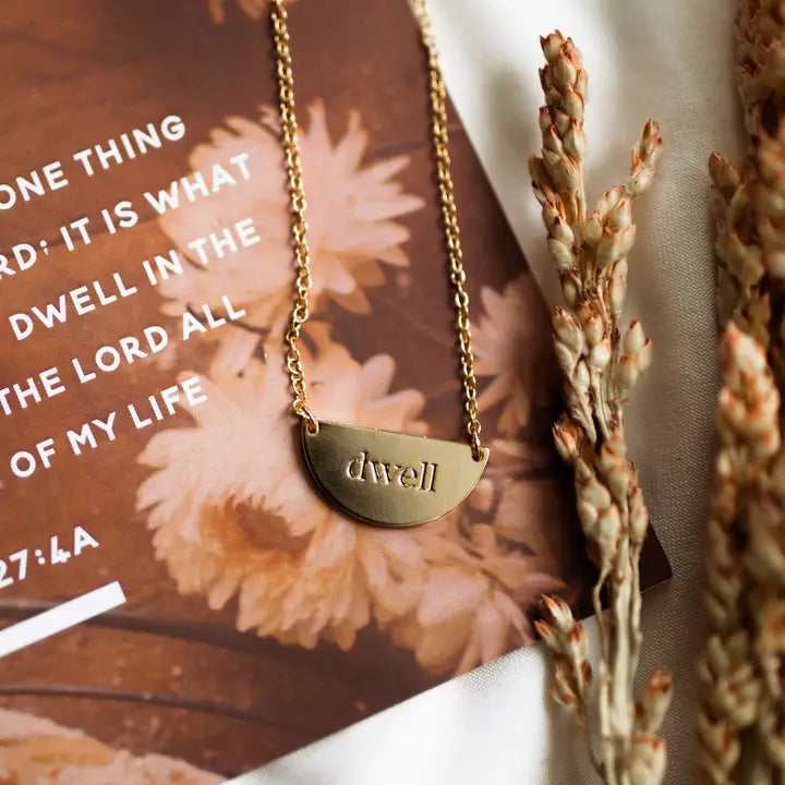 Crescent Dwell Necklace | Psalm 27:4